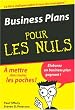 Business Plans pour les Nuls
