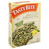 Tasty Bite Spinach Dal and Basmati Rice Meal Heat and Eat 12 Ounce Boxes Pack of 12 by Tasty Bite