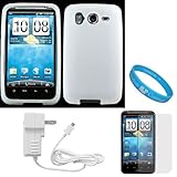 Clear Rubberized Soft Silicone Skin Cover Case for AT&T Wireless New HTC In ....