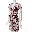 Trixie Brand Belted Stretch Knit Cap Sleeve Dress