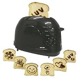 Review LC Premiums  / Pop Art Toaster with 6 Design Plates - Black