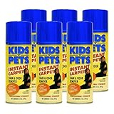 KIDS 'N' PETS Brand - INSTANT CARPET Aerosol Stain & Odor Remover 6 pack 14 fluid oz.