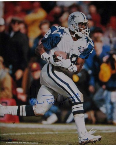 Michael Irvin Autographed/Hand Signed Dallas Cowboys 16x20 Photo with Playmaker and HOF 2007 Inscrip
