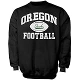 Oregon Ducks Black Old School Crew Sweatshirt