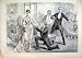 1875 Scene Our Boys Vaudeville Theatre Romance Print
