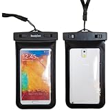 DandyCase Waterproof Case for Samsung Galaxy S5, Samsung Note 3 / 2, Samsung Galaxy MEGA, HTC One M8 (2014), HTC One Max, LG G2, Nokia Lumia 1520, Motorola Droid Ultra - Also fits other Large Smartphones up to 6.3" screen size - IPX8 Certified to 100 Feet [Retail Packaging by DandyCase] (Black)