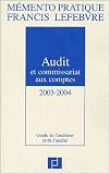 Mémento Audit commissariat aux comptes