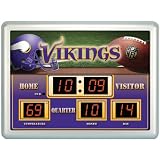 NFL Minnesota Vikings 14x19 Inch ScoreBoard-Clock-Thermometer
