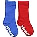 juDanzy 2 Pack of Ribbed Mid-Calf Girls & Boys Socks (2-4 Years, Blue & Red)