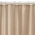 Shimmer Stripe Gold Shower Curtain