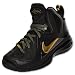 NIKE LeBron 9 Elite Kids' Basketball Shoes, Black/Metallic Gold
