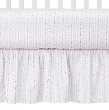 Joy Girl Crib Dust Ruffle - Pink