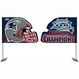 Super Bowl XXXIX New England Patriots Champions Car Flag