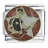 Rock Star Guitarist Musical Italian Charms Bracelet Link