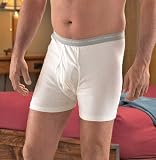 6 Hanes® Boxer Briefs White