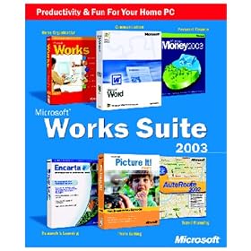 Works Suite 2003 CD (Word, Money, AutoRoute, Encarta, Picture It, Works)