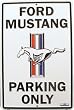 Ford Mustang Parking Only Large Parking Sign
