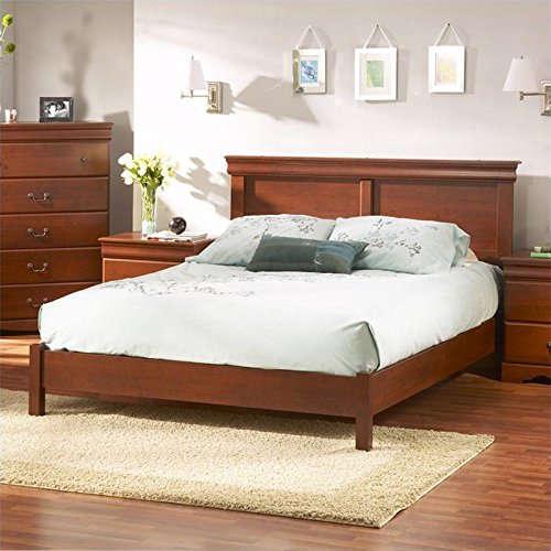 Get Price For South Shore Vintage Queen Platform Bed Set In