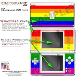 Rainbow Stripes WraptorSkinz Skin kit fits Nintendo DS Lite (DS LITE NOT INCLUDED)