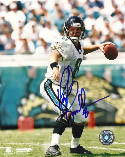 MARK BRUNELL,JACKSONVILLE JAGUARS,WASHINGTON HUSKIES,SIGNED,AUTOGRAPHED,8X10 PHOTO,COA, RARE HARD PHOTO TO FIND