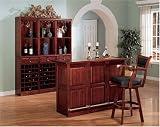 Cherry Finish 3 Piece Bar Set By Coaster Furniture