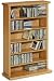 Single Multimedia Case Medium 37"h Oak