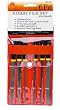 SE 6 Pcs 4" Hobby File Set, Black & Yellow Handle