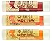 Primal Pucker Paste 3-Pack Natural Lip Balm with Beeswax and Shea Butter - Vanilla Peppermint, Orange Creamsicle and Chai