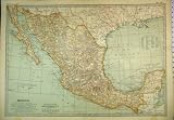 C1902 Map Mexico South America Lower California