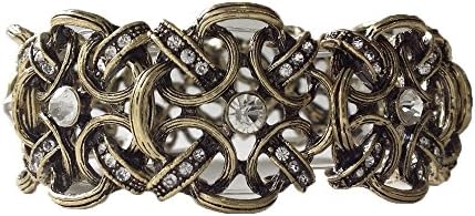 Fitness Bitsy Fitbit Flex Coverup Bracelet: Muted Gold and Diamond Weave - Large