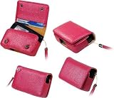 AUTHENTIC CELLET SPARKLING PINK EPPII WALLET CASE POUCH for MOTOROLA V3 RAZR V3i , SAMSUNG A900 BLADE, T629, T809, U540 / SANYO 6600 KATANA - RETAIL PACKAGING