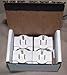 Box of 4 Hug-A-Plug Dual Outlet 15a Adapter Plugs - White