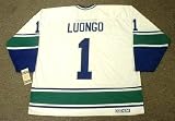 ROBERTO LUONGO Vancouver Canucks 1970's CCM Vintage Throwback Away NHL Hockey Jersey, LARGE
