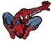 Search : Spider-man flying shooting spider web Embroidered Iron On / Sew On Patch