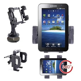 DURAGADGET Support Fixation Pare-brise / Grille d'a�ration voiture pour Samsung GALAXY Tab (P1000) / ARM Cortex A8 1GHz / 512MB / 16GB / 7" Touch Screen / Android 2.2 Froyo / Tablette - Garantie 5 ans