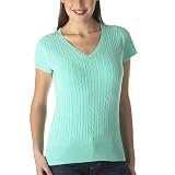 Merona Cable V-Neck Sweater - Atlantis Green