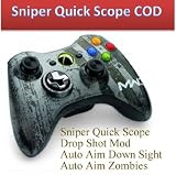 Sniper Quick Scope Mod 17 Mode Mw3 Xbox 360 Modded Rapid Fire Controller with Red Led