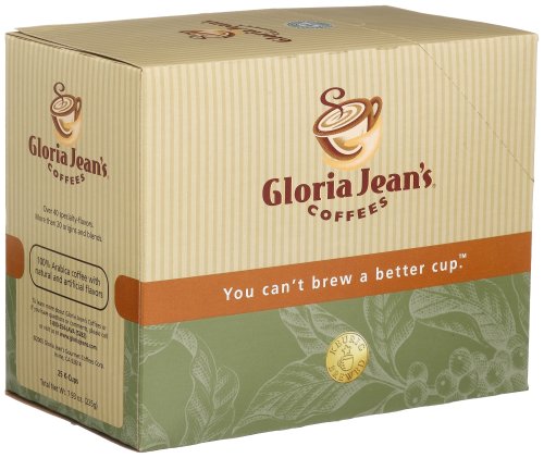 Gloria Jean's Coffees,  K-Cup Decaf Butter Toffee, 25 Count,  Boxes (Pack of 50)
