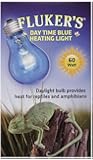 Fluker Labs SFK22402 Reptile Incandescent Daylight Bulb for Pet Habitat, 60-watt, Blue