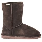 BEARPAW Women's Emma Short Boot,Chocolate,7 M US