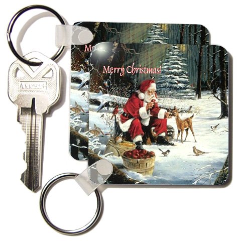 Merry Christmas - Set Of 4 Key Chains