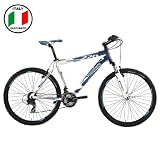 Lombardo Mens Alverstone 270 Mountain Bicycle (Midnight Blue/White, 26X 21-Inch)