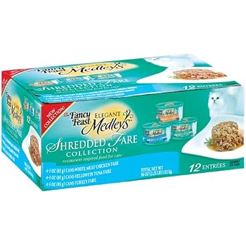 Set A Shopping Price Drop Alert For Fancy Feast Elegant Medleys for Cats, Shredded Fare Collection, 3-Ounce Cans (Pack of 24)