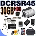 Sony DCR-SR45 30GB Hard Disk Drive HDD 40x Optical Zoom Digital Camcorder BigVALUEInc Accessory Saver 1GB FH100 Battery/Rapid Charger Filter/Lens Bundle + MORE