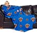 New York Knicks Adult Comfy Throw Blanket with Sleeves