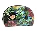 Rounded Sequin Floral Cosmetic Bag for Home or Travel -- Variety of Colors