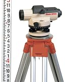 David White 45-8926-1 26X Automatic Optical Level Package with Tripod, Rod, and Carrying Case