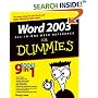 Word 2003 All-in-One Desk Reference for Dummies (For Dummies (Computers))