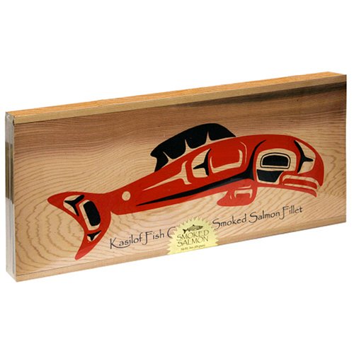 Kasilof Fish Company Large Native Art Cedar Box, 16-Ounce Unit by Kasilof