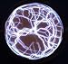 PLASMA7 White Plasma Belt Buckle Hip Hop Rave Techno